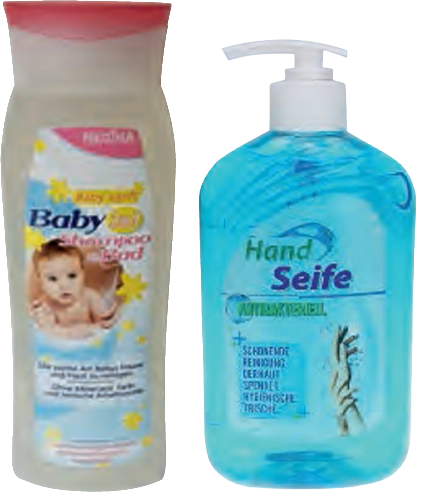Babyshampoo und Flüssigseife als Private-Label-Produkte