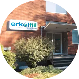 Firmengebäude von erkolfill nach der Umwandlung in eine GmbH 2015